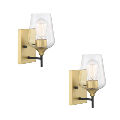 1 light glass wall sconce set of 2 (25) by ACROMA