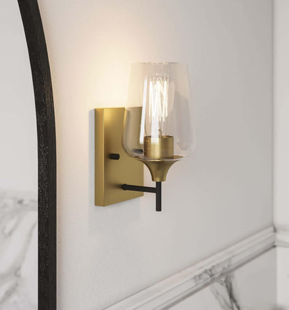1 light glass wall sconce set of 2 (62) by ACROMA