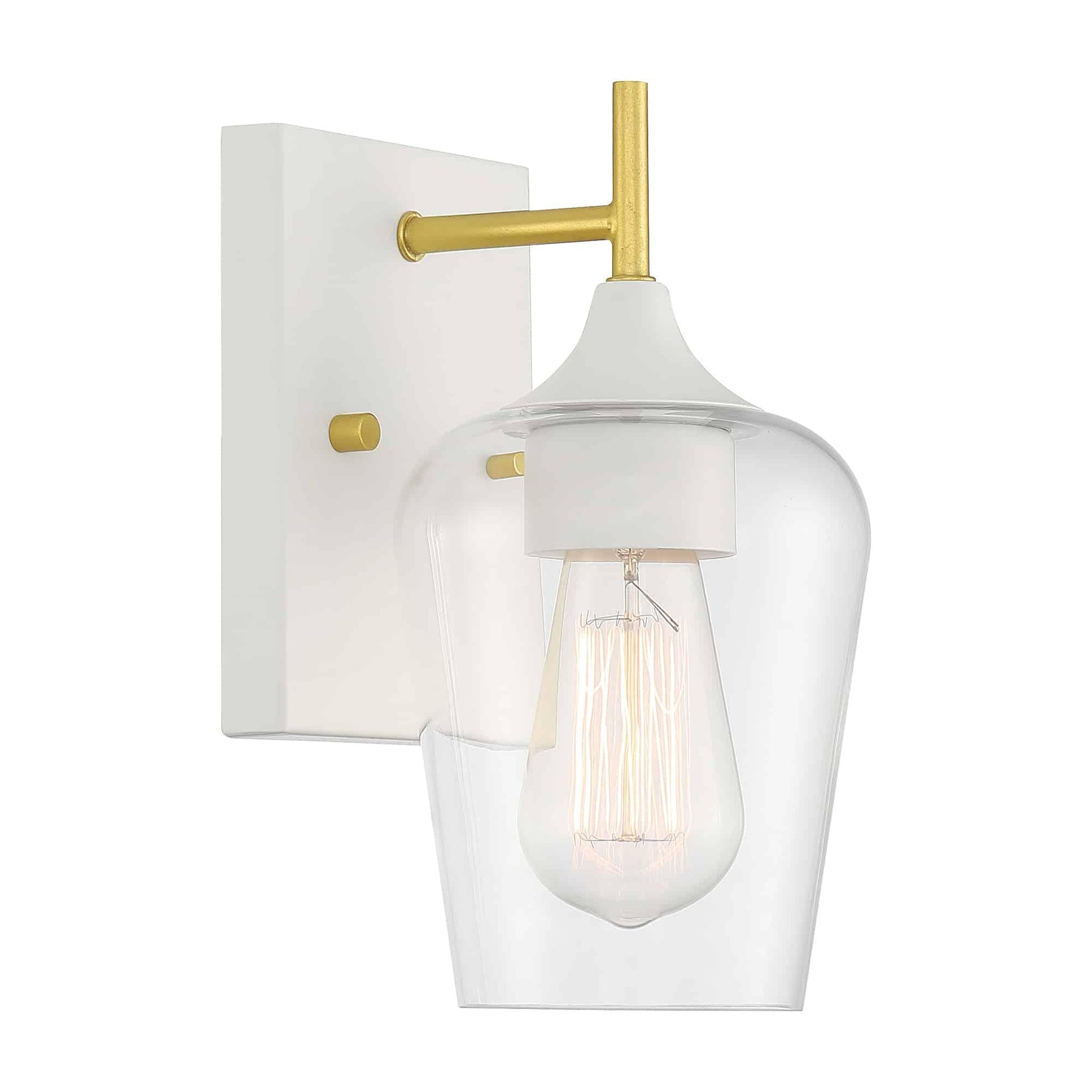 1 light glass wall sconce set of 2 (37) by ACROMA
