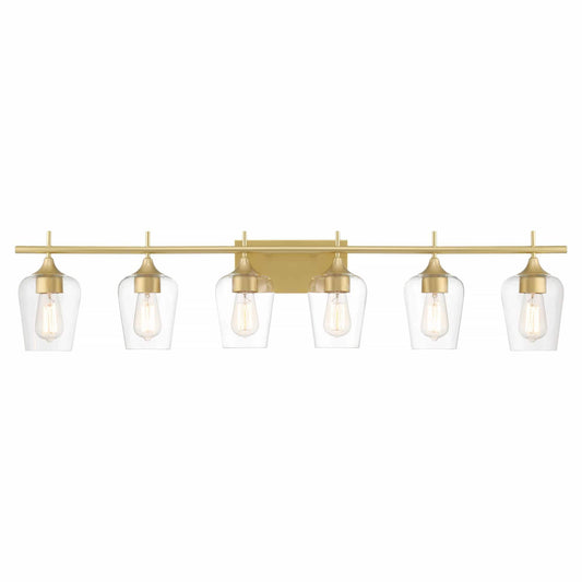 6 light gold bathroom vanity light (6) by ACROMA