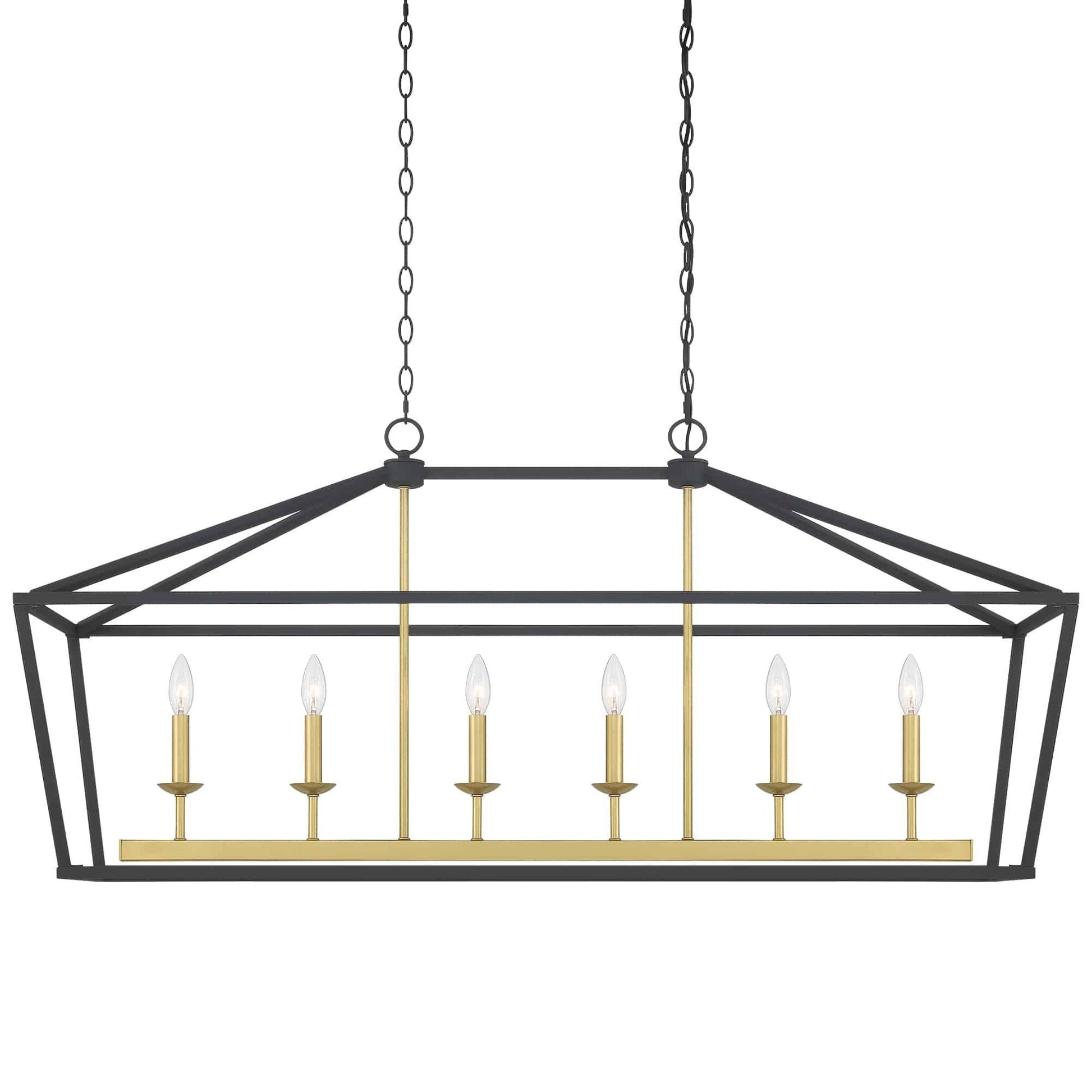 6306 | 6 - Light Kitchen Island Rectangle Chandelier by ACROMA™  UL - ACROMA