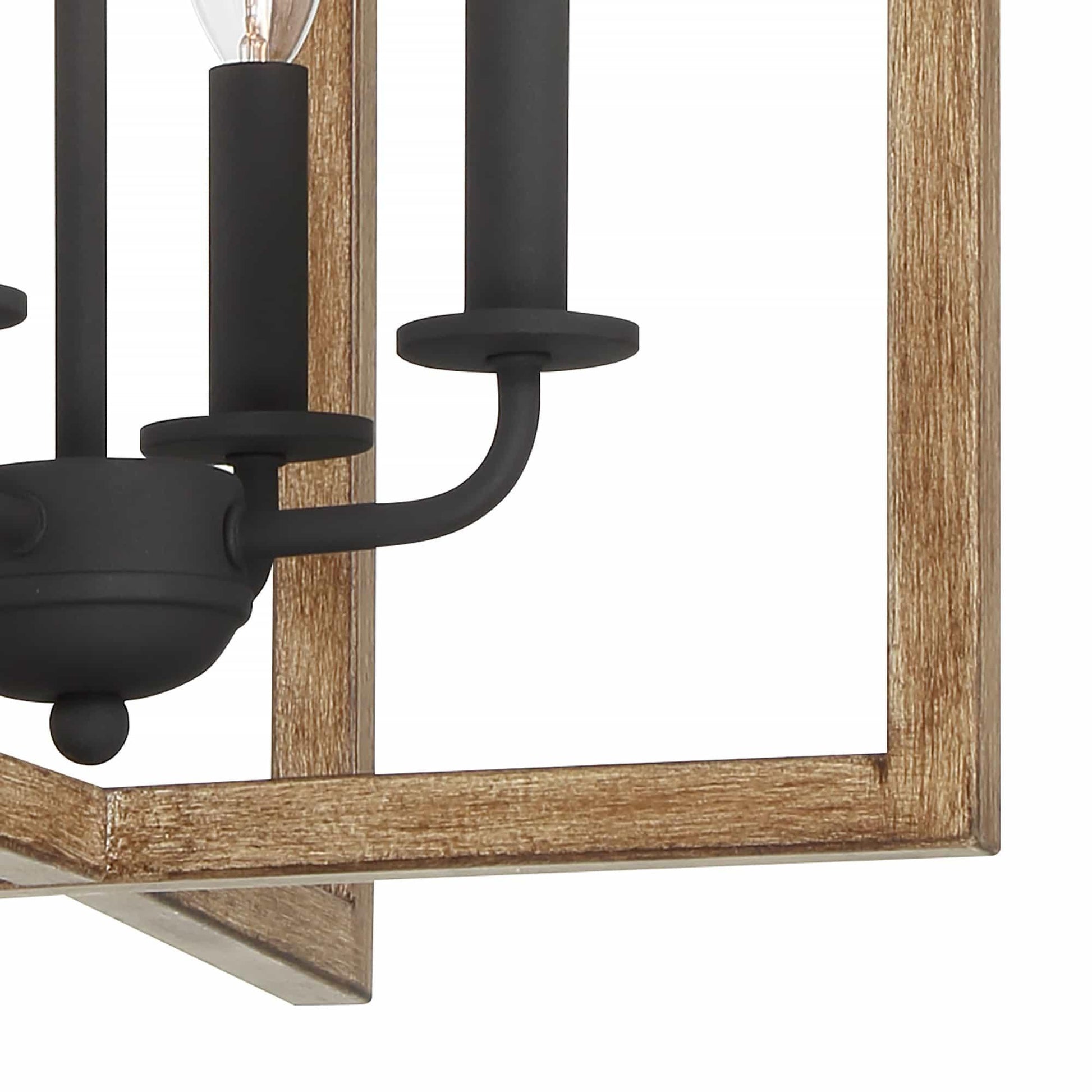 7904 | 4 - Light Candle Style Rectangle / Square Chandelier by ACROMA™  UL - ACROMA