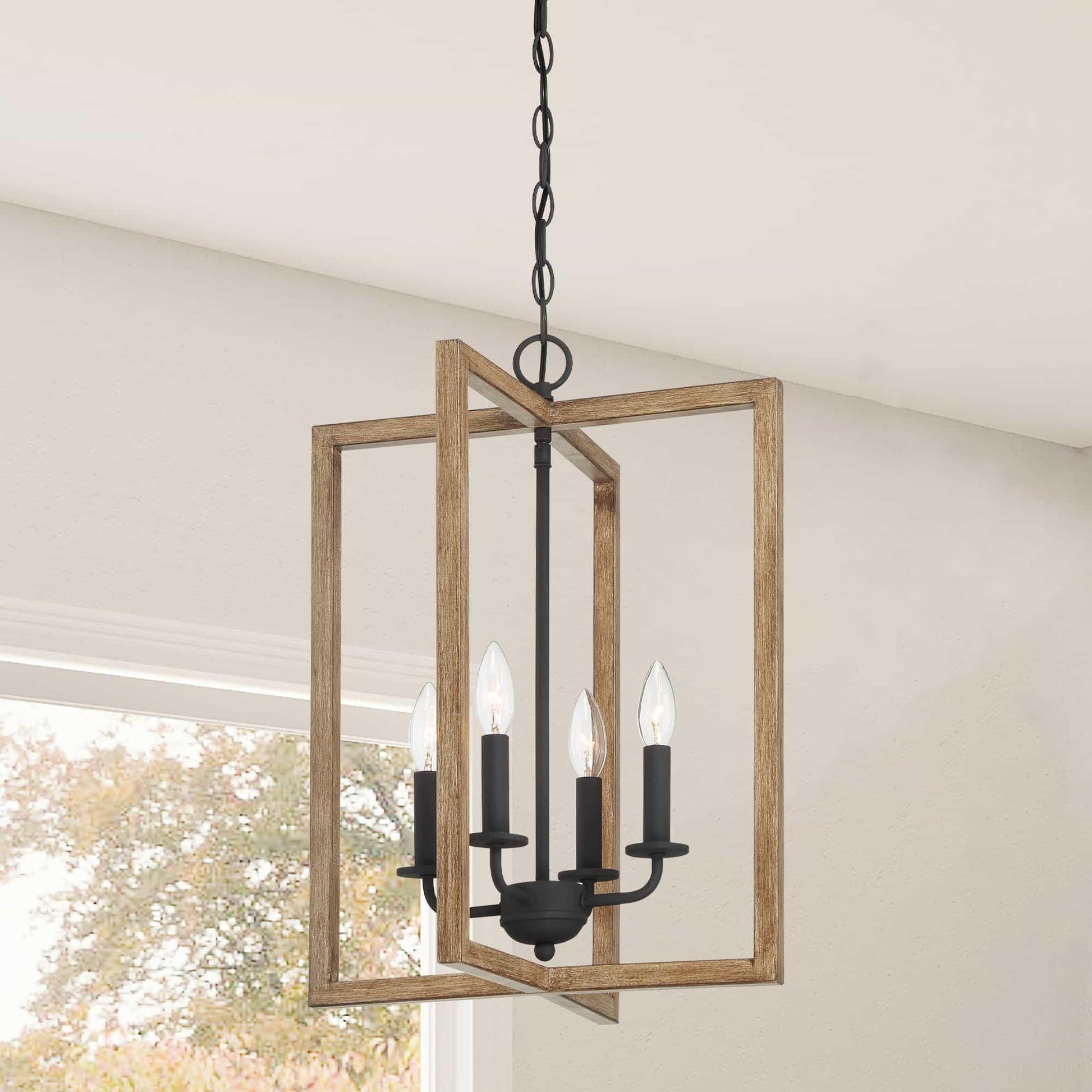 4 light candle style square chandelier (1) by ACROMA