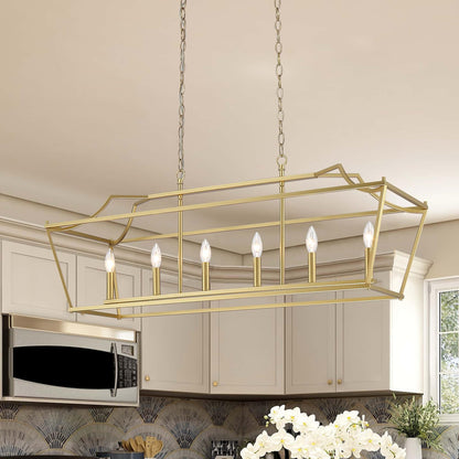 8606 | 6 - Light Kitchen Island Chandelier by ACROMA™ UL - ACROMA