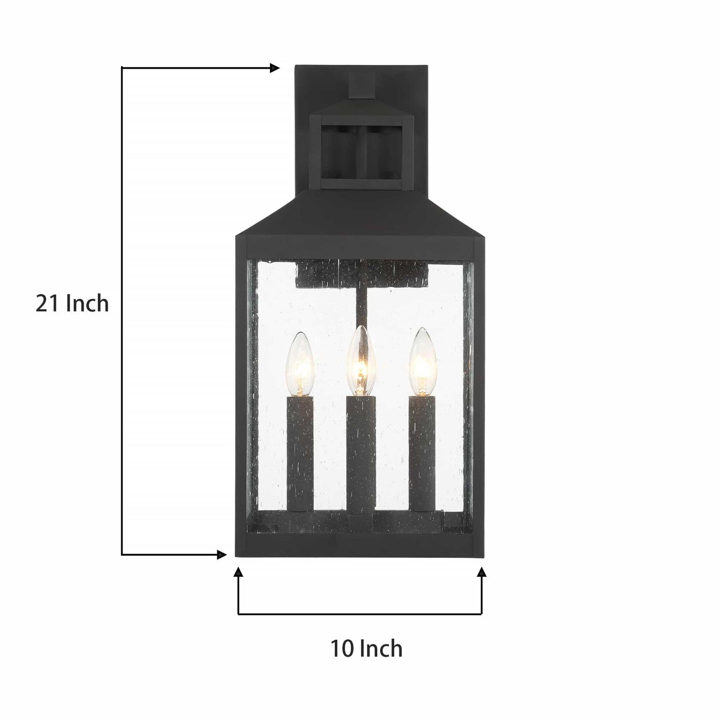 8804 | 4 - Light Matte Black Outdoor Wall Lantern by ACROMA™  UL - ACROMA