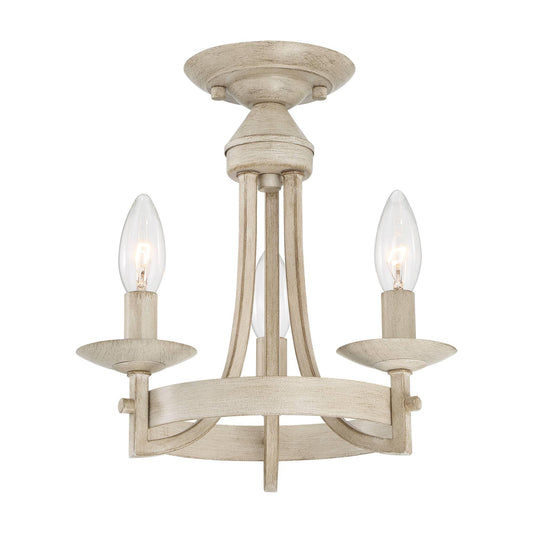 3 light candle semi flush mount (9) by ACROMA