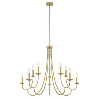 10 light candle style classic chandelier (2) by ACROMA