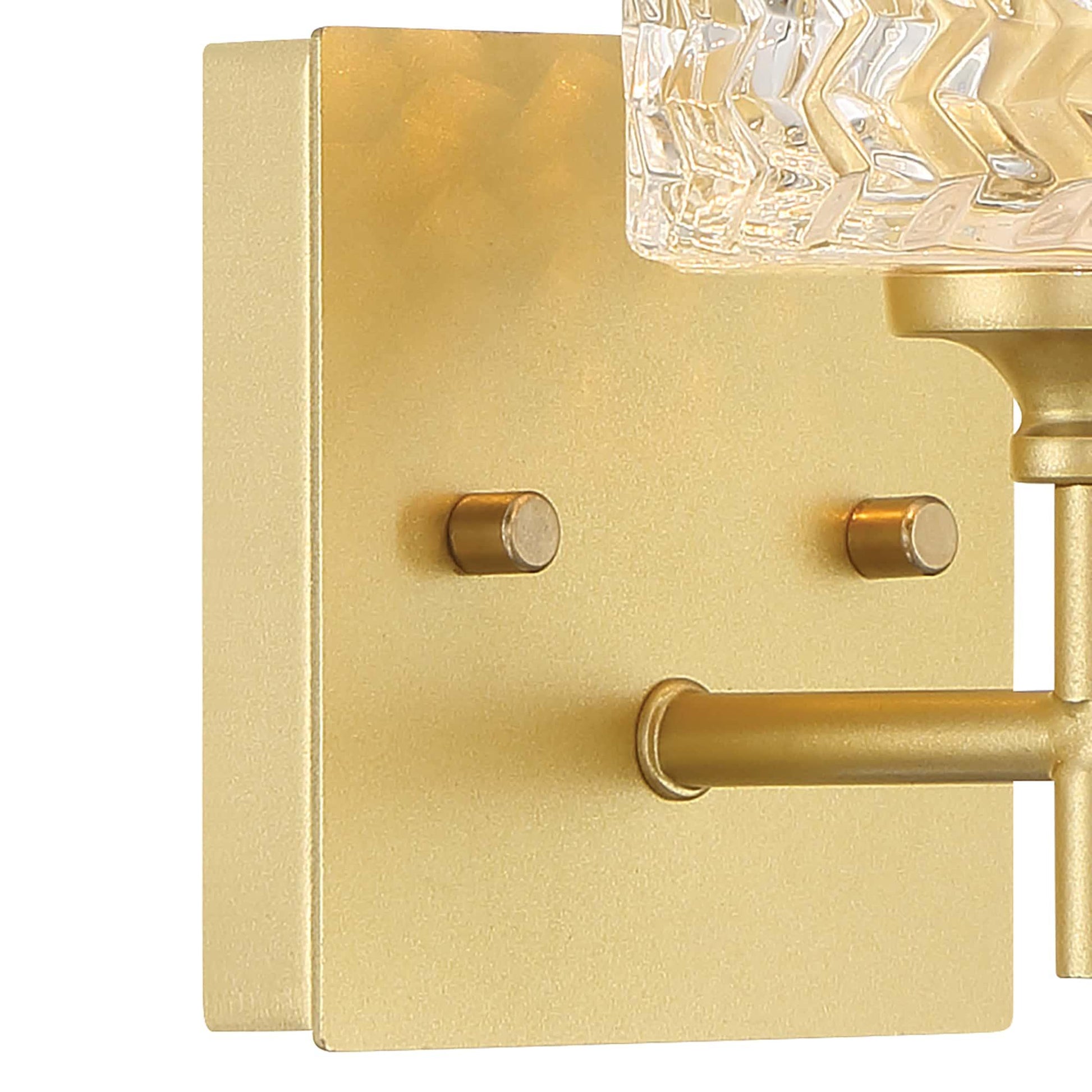 1 light gold glass wall sconce (7) by ACROMA