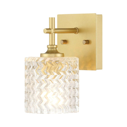1 light gold glass wall sconce (4) by ACROMA